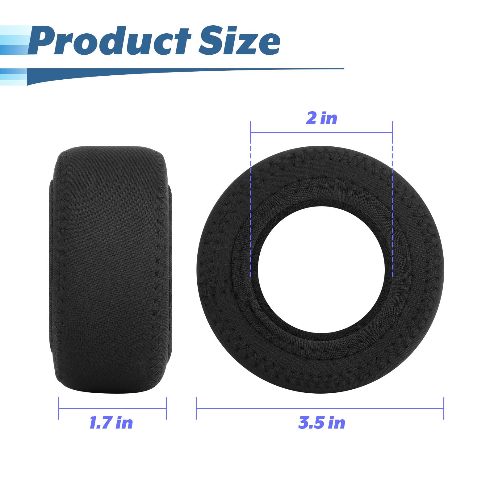 Cosmos 4 Pcs Neoprene Dumbbell Head Ends Protector Cover Wrap - Hand Weight Stretchy Ends Cover Barbell Wrap Sleeve Compatible with DOHL Neoprene Coated Dumbbell 7-15 LBS