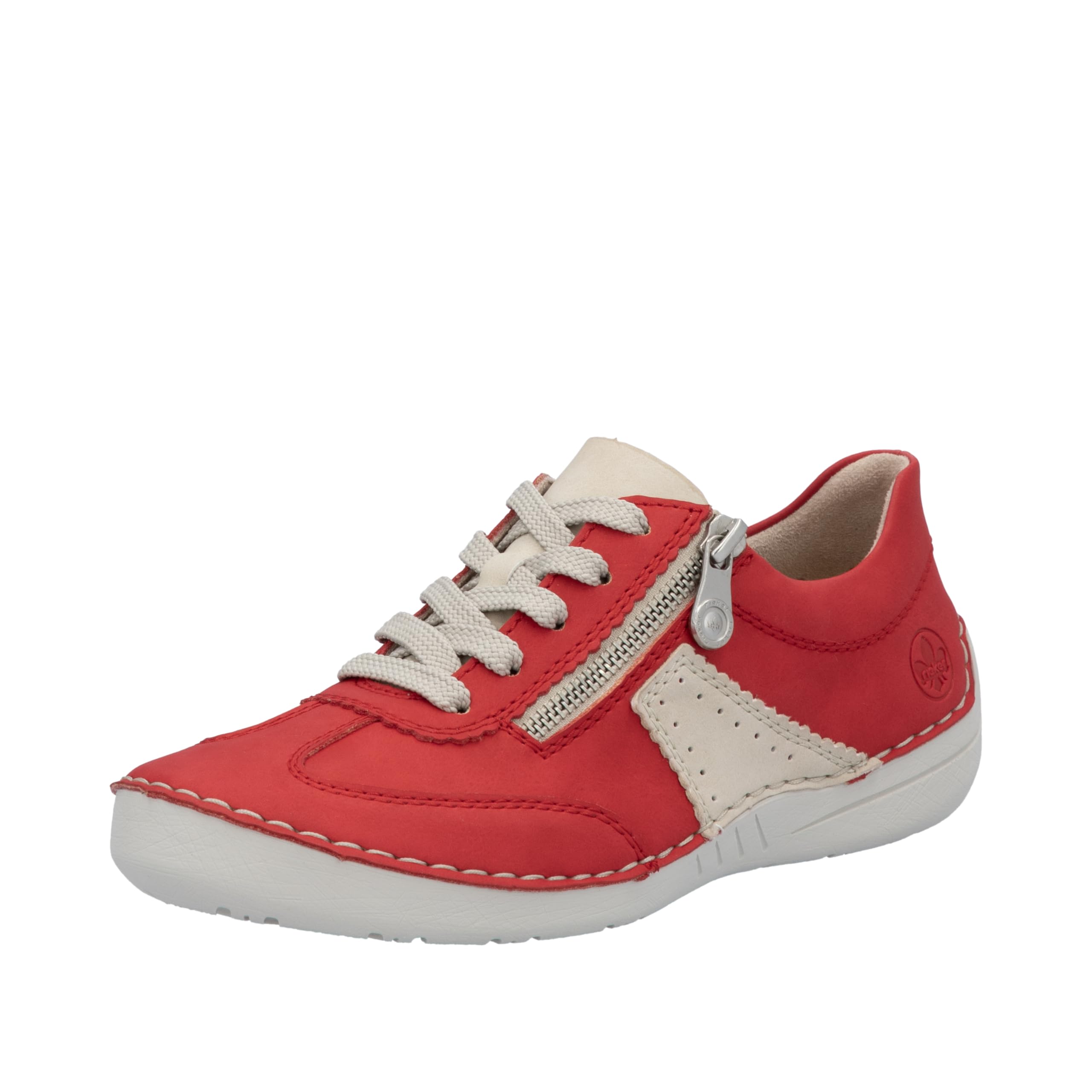 Rieker Women's 52521 Lace-Up Shoes, red, 3.5 UK