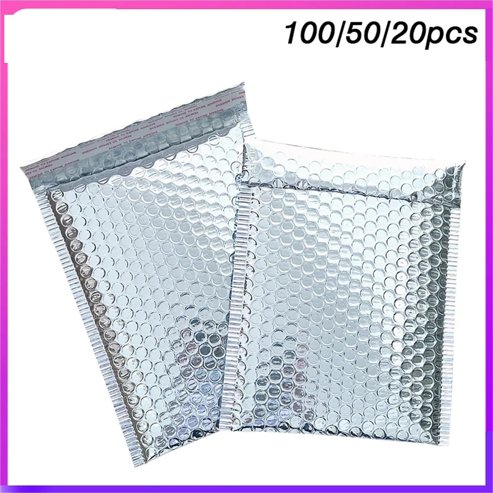 Bolsas De Plástico De Burbujas Paquetes de 100/50/20 sobres acolchados burbujas plateados aluminizados, ideales for envíos con bolsas autosellables(30X40CM 20pcs)