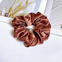 Vista 3 de 12 bandas elásticas de satén para el cabello, cómodas coleteros de seda para el cabello, cuerdas elásticas para coleta de caballo para mujeres