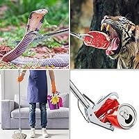 Vista 8 de Anrain herramienta de trabajo extrapesado para atrapar serpientes de 47 pulgadas con mordaza ancha