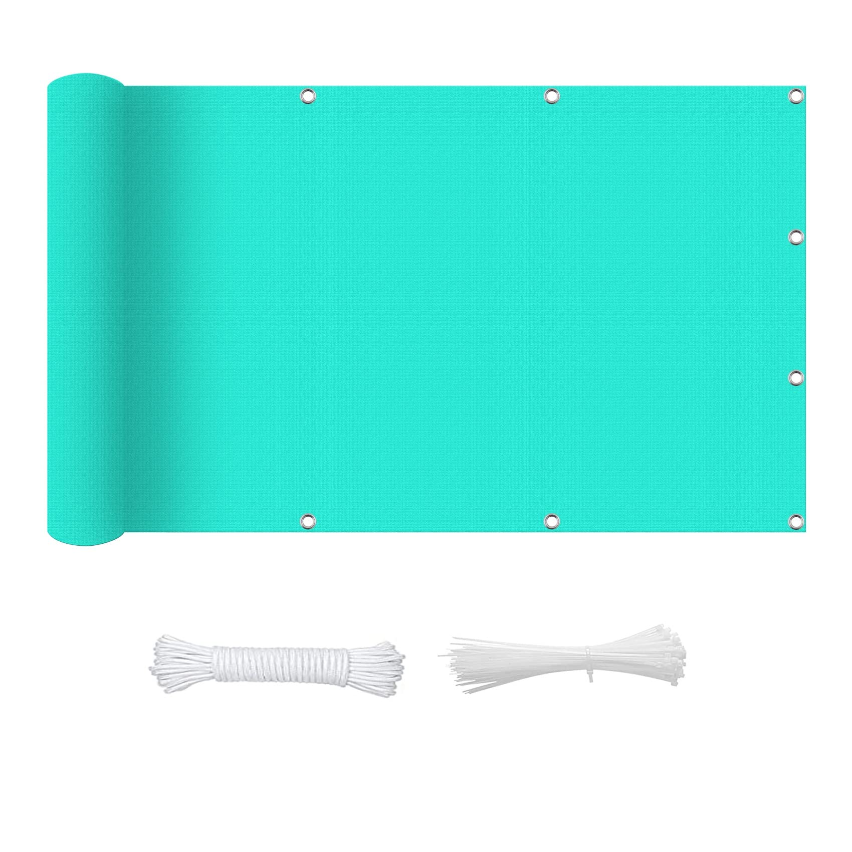Sunscreen Awning 1.6 x 1.6 m 95% UV Block 98% Shading Rate Breathable Patio Sail with Fixing Kit For Outdoor Patio Canopy, Sky Blue — image 1