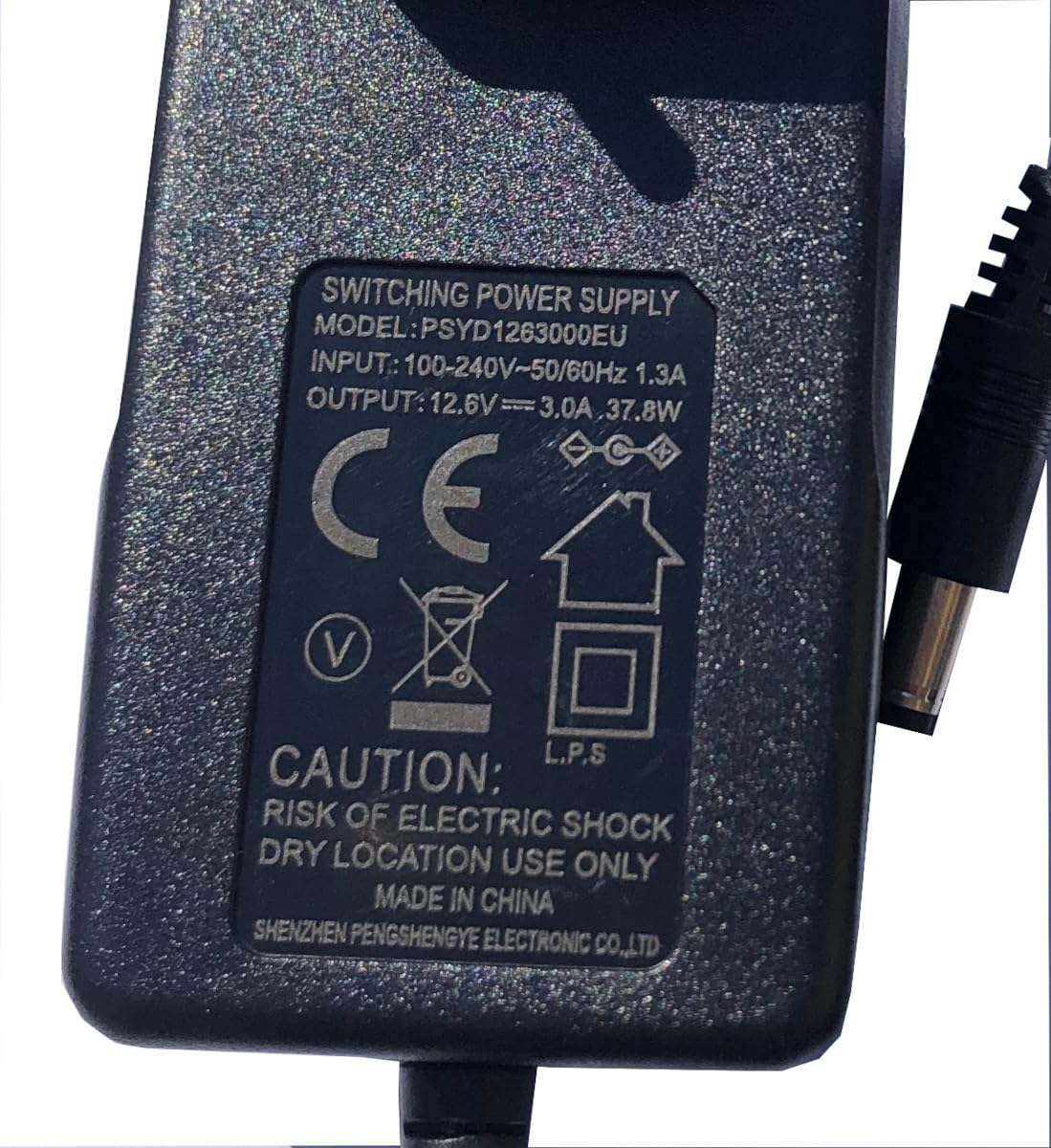 Caricabatteria Per Batterie Li-Ion 12,6V 1A - Con Connettore Jack 5.5x2.1mm - Foto 3