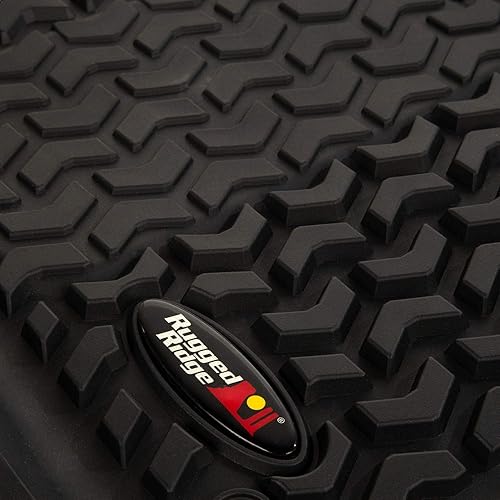 Miniatura 3 de Rugged Ridge - Revestimiento de piso, JL y JLU, solo frontal, Negro