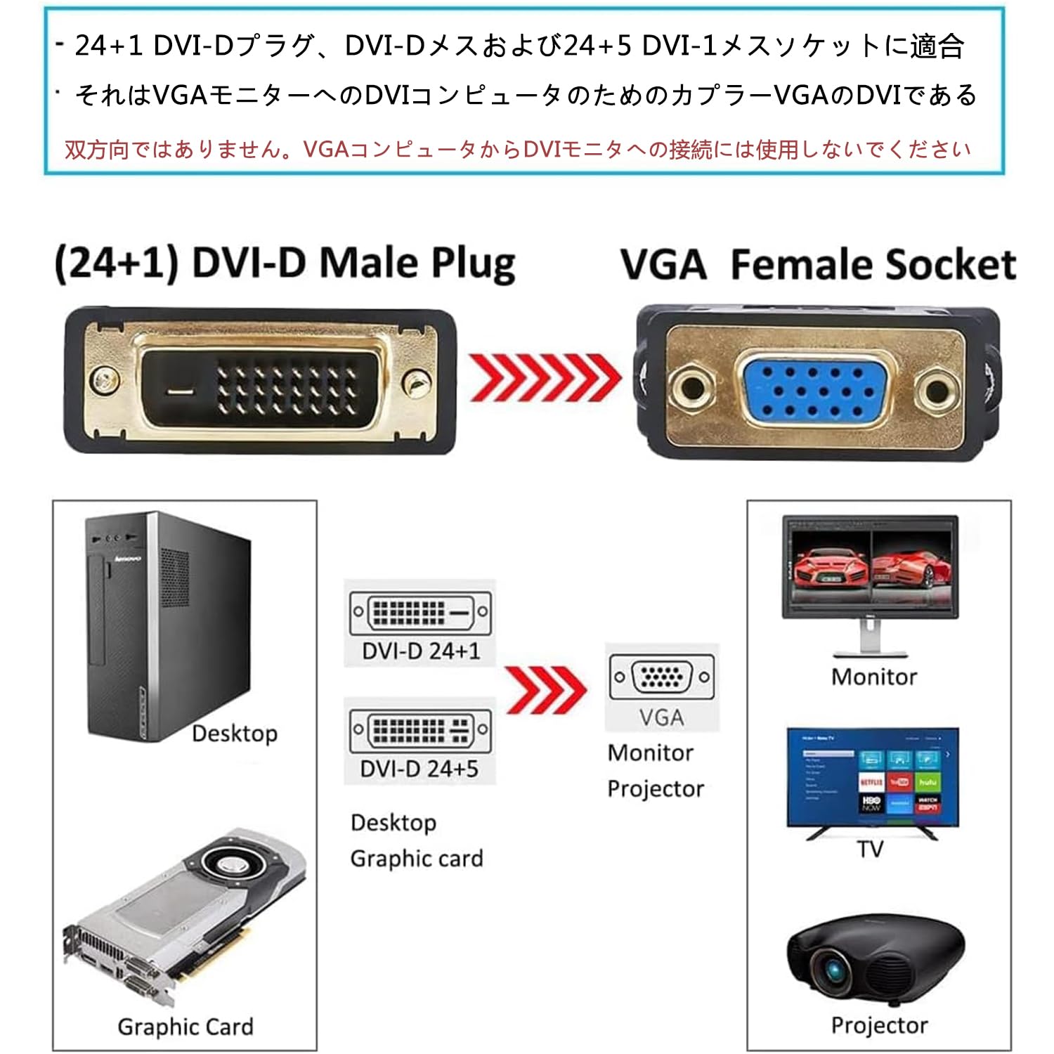 EIZO CE240W-BK(24.1インチ) + DVI-D変換アダプター