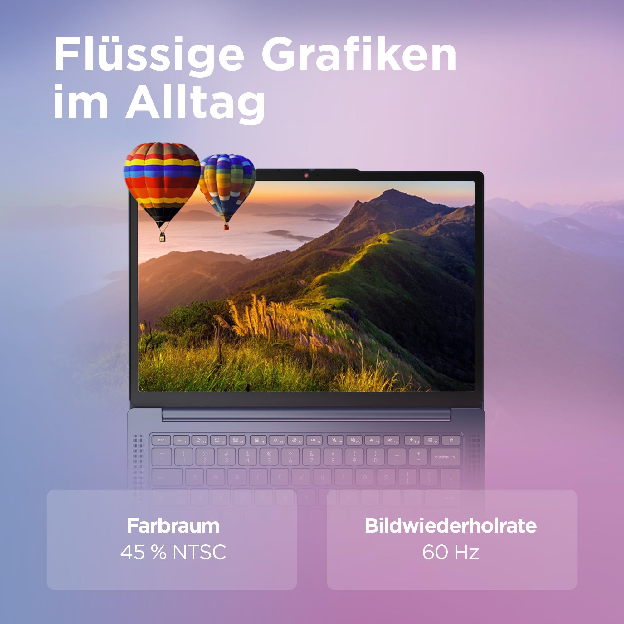 Lenovo Chromebook Laptop | 14" WUXGA Display | MediaTek Kompanio 540 | 4GB RAM | 128GB SSD | ARM Mali-G57 MC3 Grafik | ChromeOS | QWERTZ | exkl. Farbe in Cosmic blau | 3 Monate Premium Care