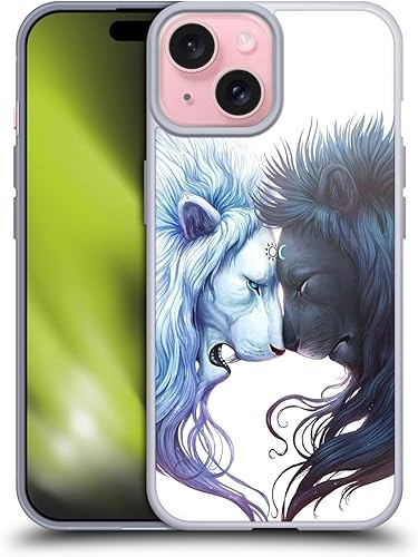 Miniatura 8 de Head Case Designs Officially Licensed Jonas JoJoesArt Jödicke Yin Yang Wolves Creatures Soft Gel Case Compatible with Apple iPhone 15