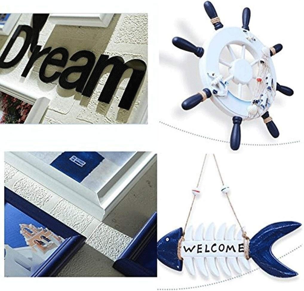 WEHISFD Photo Wall Solid Wood Decoration Frame Hanging Boy Child Room Bedroom Restaurant Combination(D)