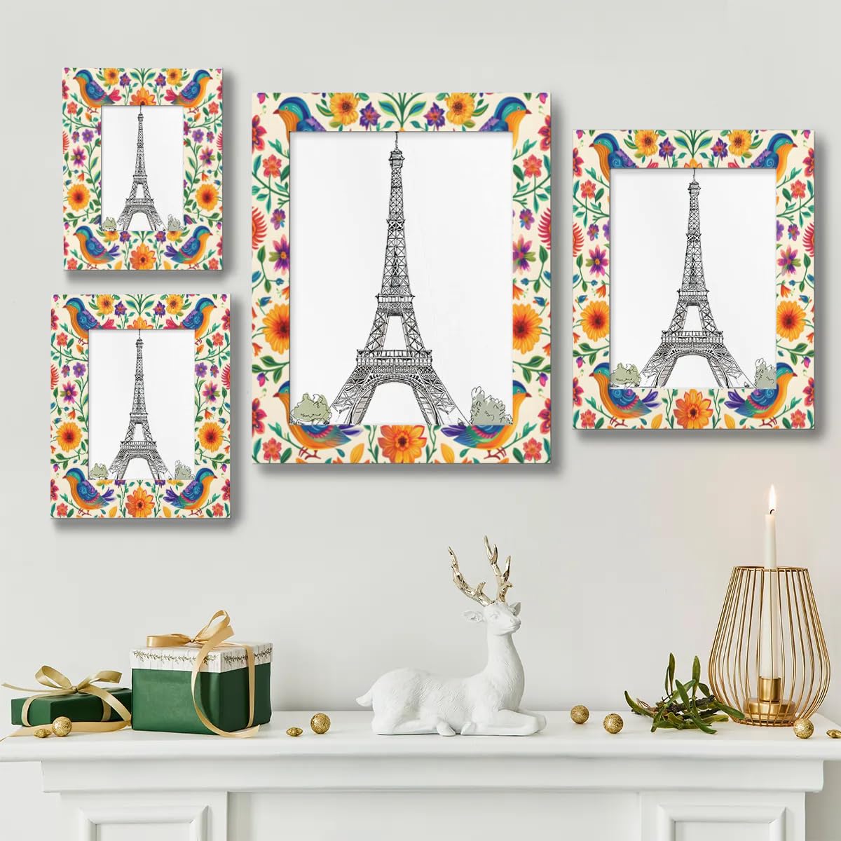 Amazon.com - Mintoprints Bird Mexican 5x7 Picture Frame, Boho