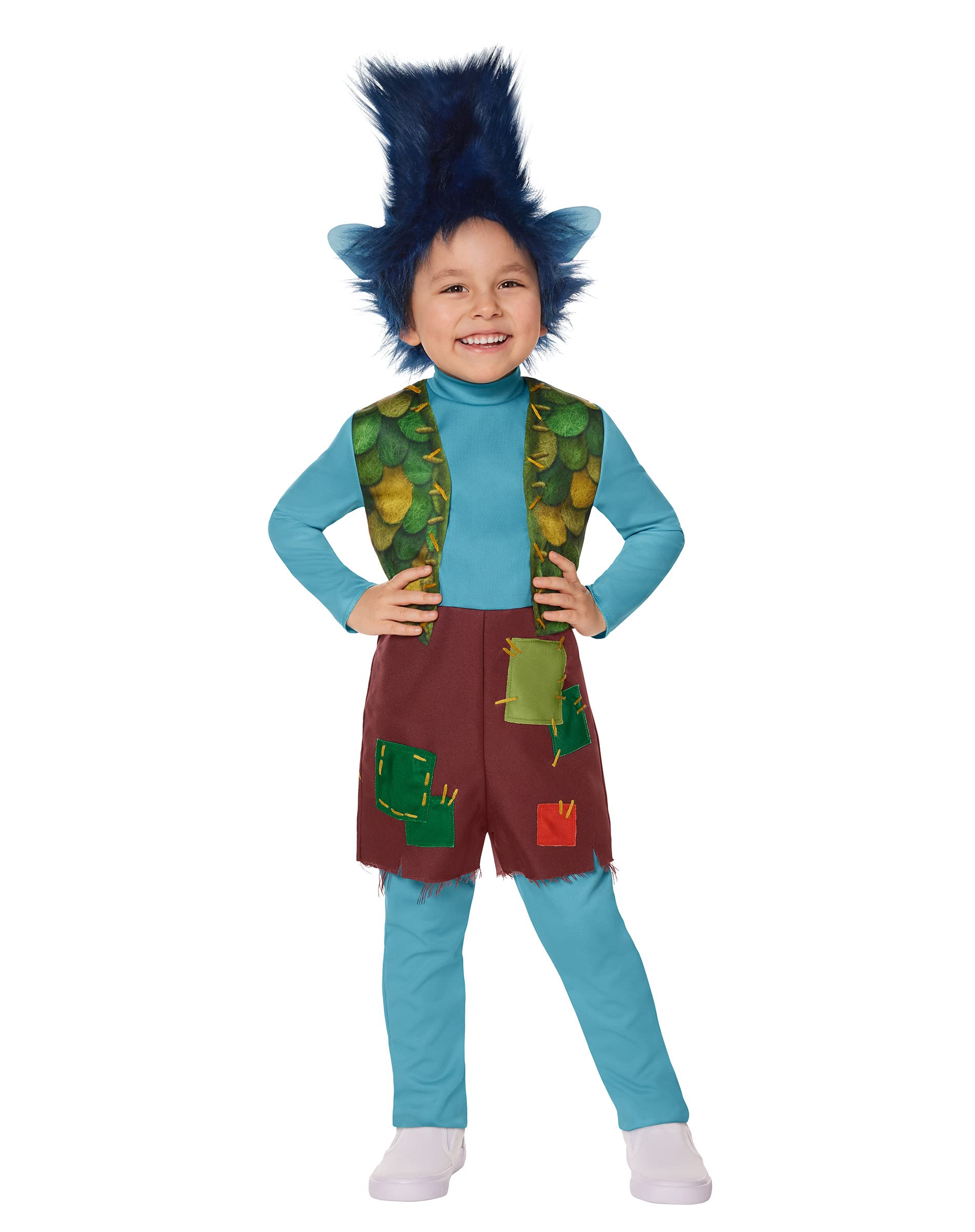 Spirit Halloween Trolls Toddler Branch Jumpsuit Costume | Officially Licensed | Cosplay Costume | Theatrical Costume