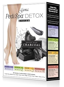 Gena Pedispa Detox Charcoal Intro Kit, 4 Ounce