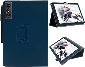 غطاء صندوق لـ REDMAGIC Nova Gaming Tablet 10.9 بوصة ، زوايا متعددة الرؤية ، غطاء حامل خفيف خفيف لـ ZTE Nubia REDMAGIC Nova Gaming Tablet with Hand Strap & Pencil Holder ، Navy Blue