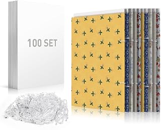 Thickened Fabric Organizer Boards for Books, Comics & Magazines - 100 PCS of 7.5 * 10.5 Inch Comic Book & Magazine Backing Boards with U Shape Plastic Alligator Clips (400PCS)