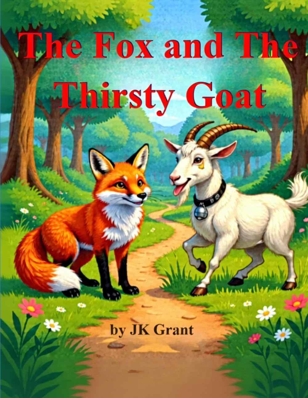 The Fox and the Thirsty Goat: A Gentle Fable About Thinking Before You Leap (JK Grant’s Illustrated Fables for Children)
