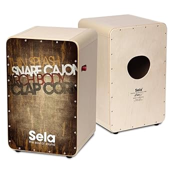 sela カホン Casela 楽器 Sela CaSela Pro Satin Nut Cajon - SE 010 - YouTube