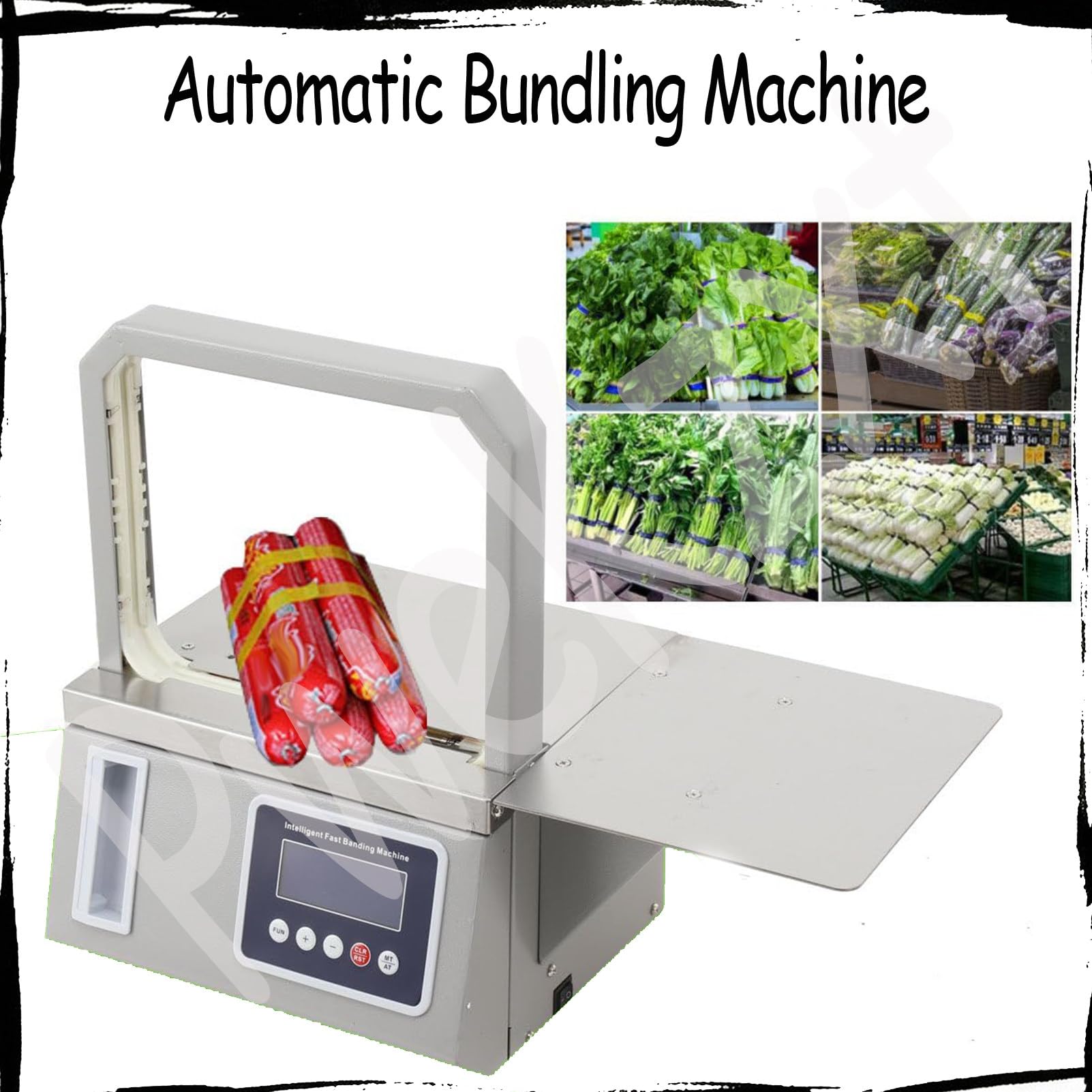 Automatische Umreifungsmaschine, BüNdelmaschine FüR GemüSe 32 * 17