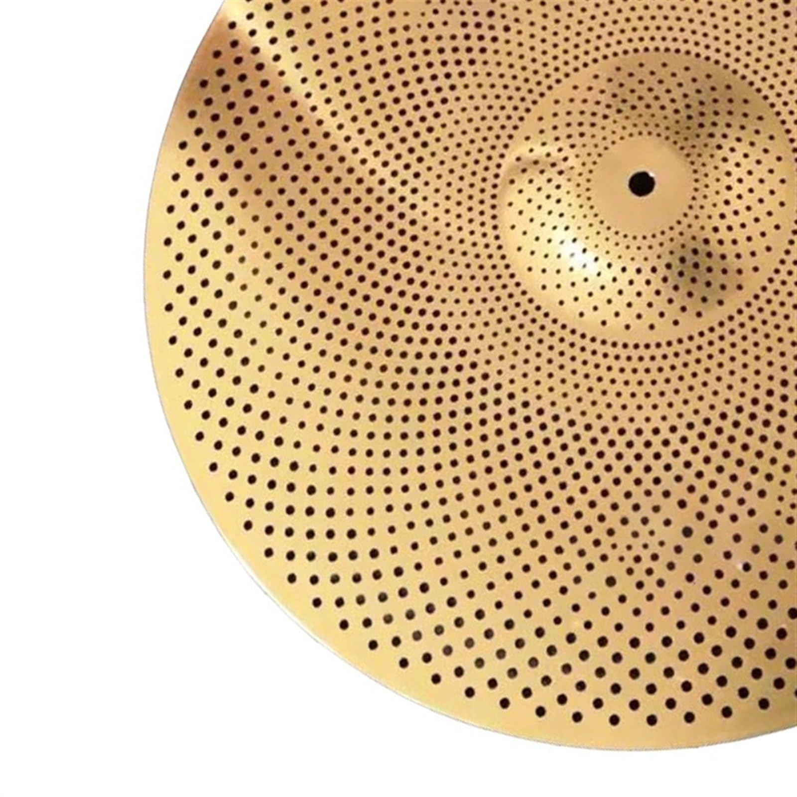 16" Crash Low Volume Cymbals Quiet Cymbals Jazz Drum Set Part for Performance Percussion Instrument Accessoires pour Instruments à Percussion (Color : Gold)