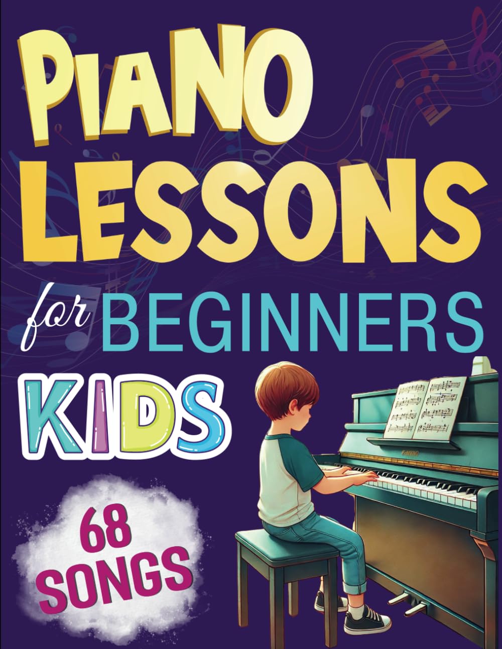 Piano Lessons for Beginners Kids: Discover the Joy of Music with Fun and Simple Piano Journey (68 Songs)