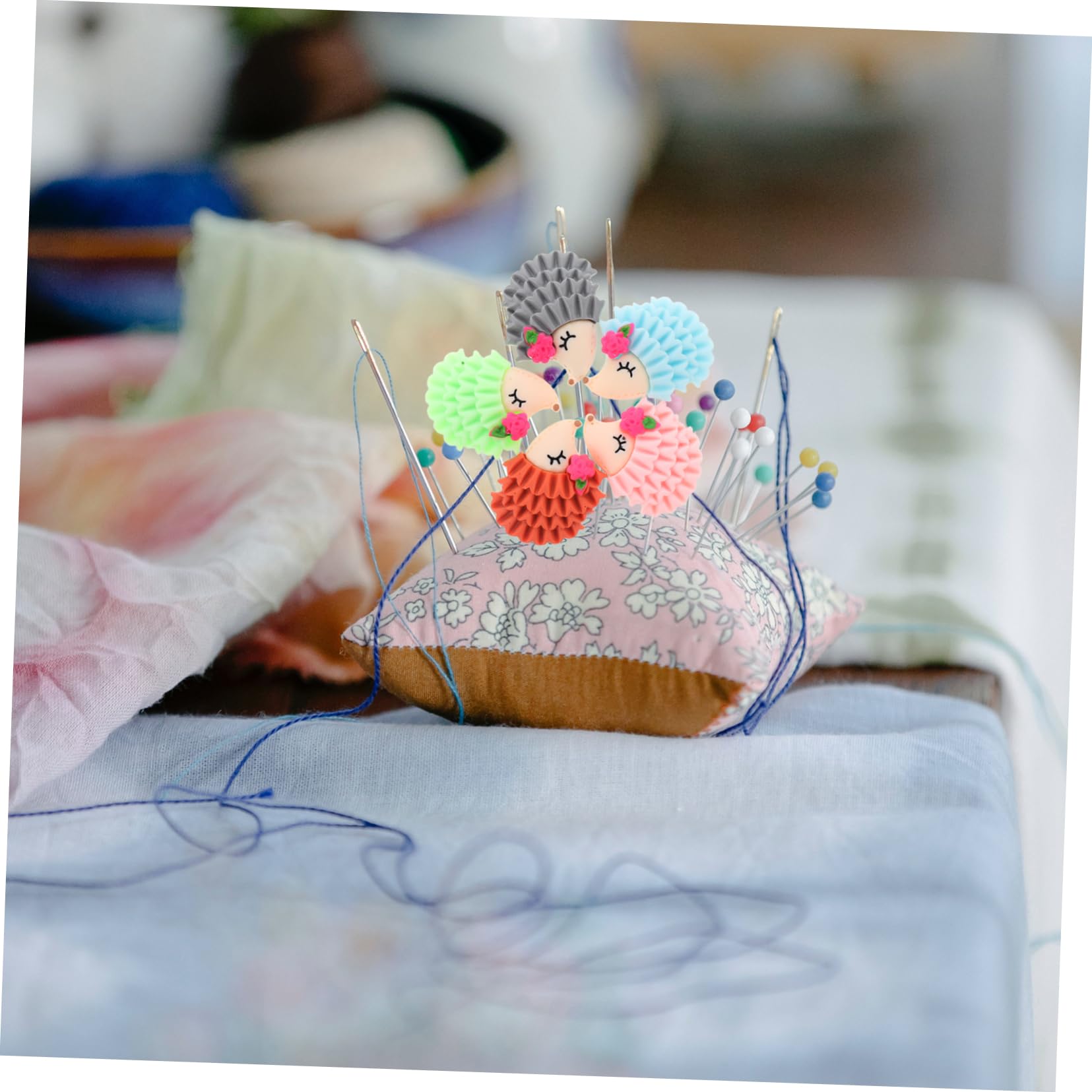 Uonlytech 5 Sätze Hedgehognadelsauggerät Stichnadelhalter Igel-nadelhalter Stickereien Kreuzstichzubehör Sticknadeln Stickwerkzeuge Nadelkissen Nähen Sticknadelhalter Magnet 5 Stück * 5