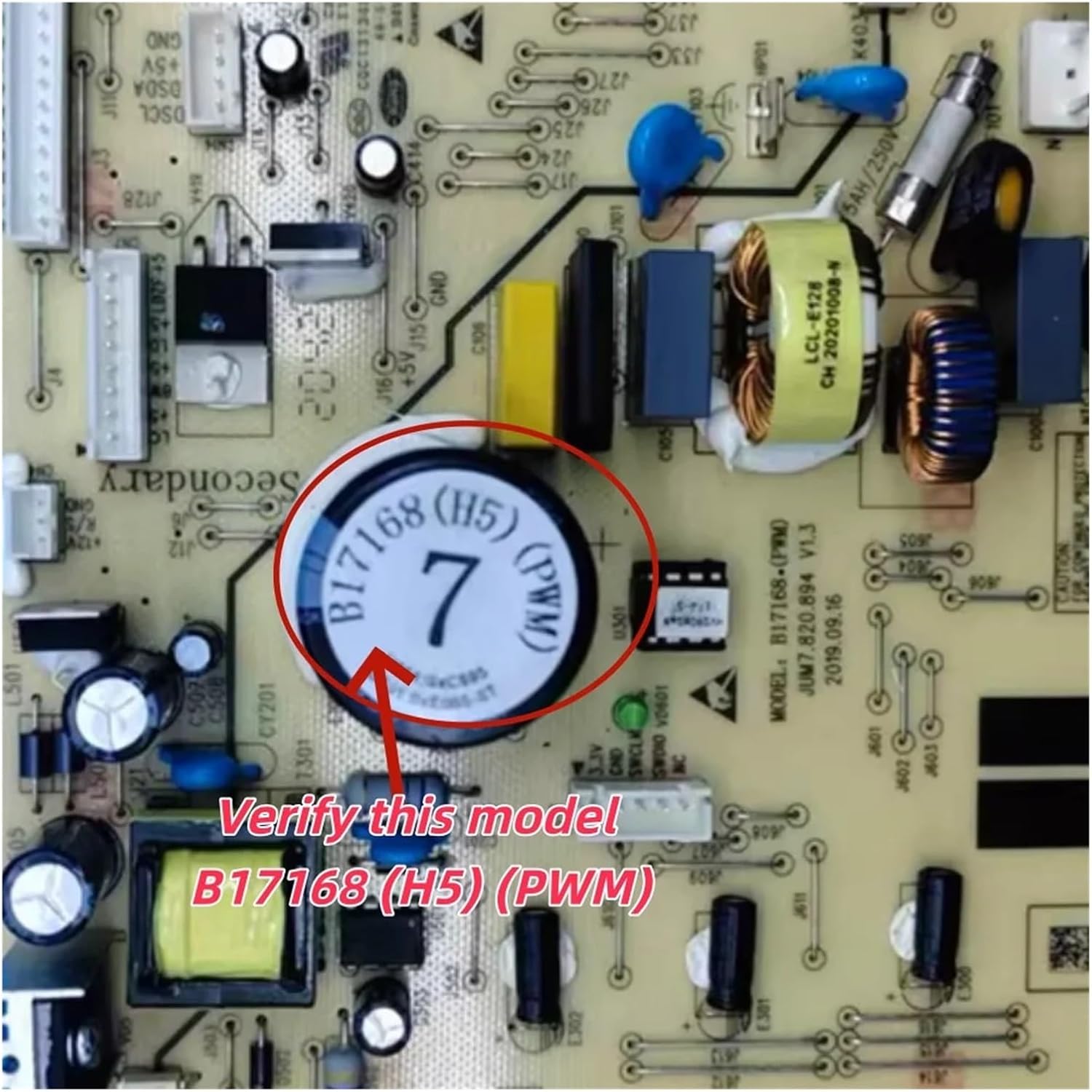 for Refrigerator Computer Board B17168 (H5) (PWM) Control Board, Accessories