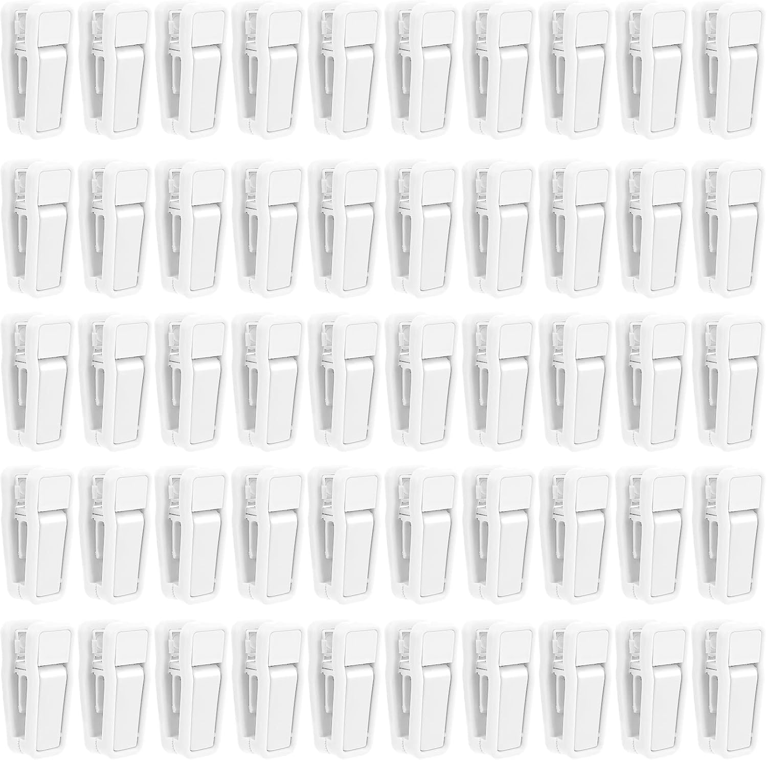 Blcculi 50 Pcs Baby Hanger Clips, White, Plastic