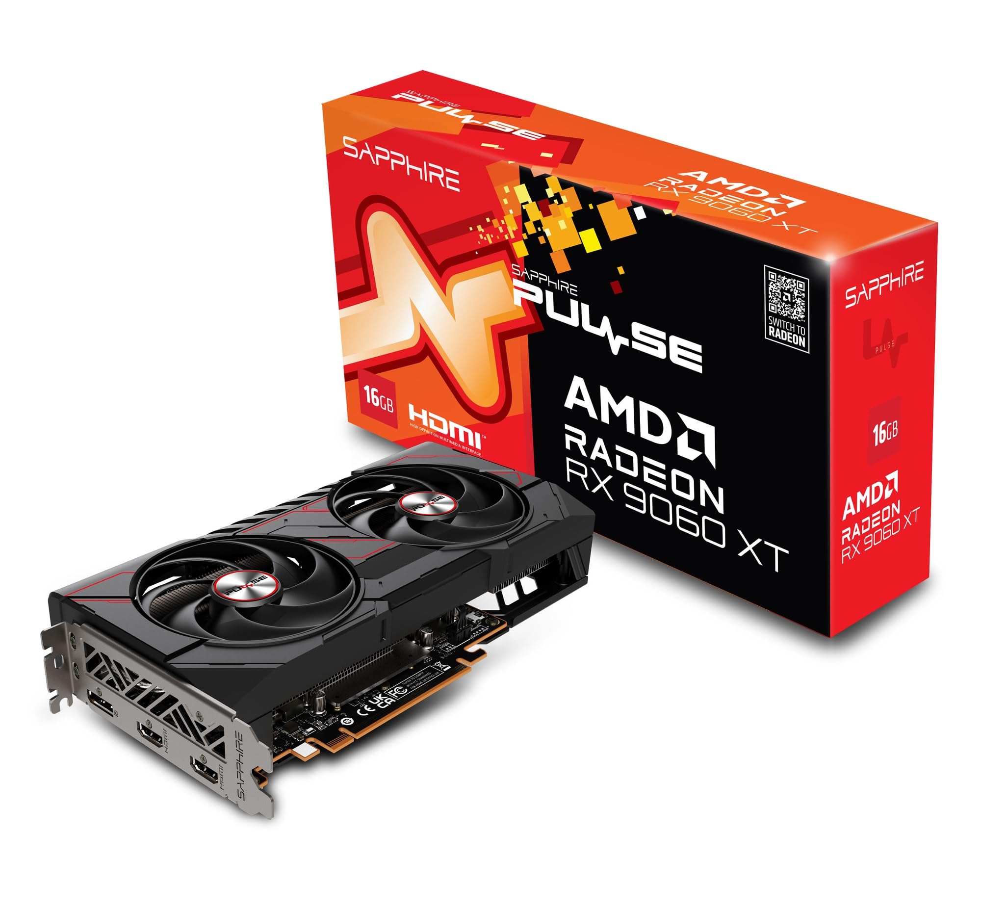 SAPPHIRE PULSE Radeon RX 9060 XT GAMING OC 16GB グラフィックスボード 11350-03-20G VD9219