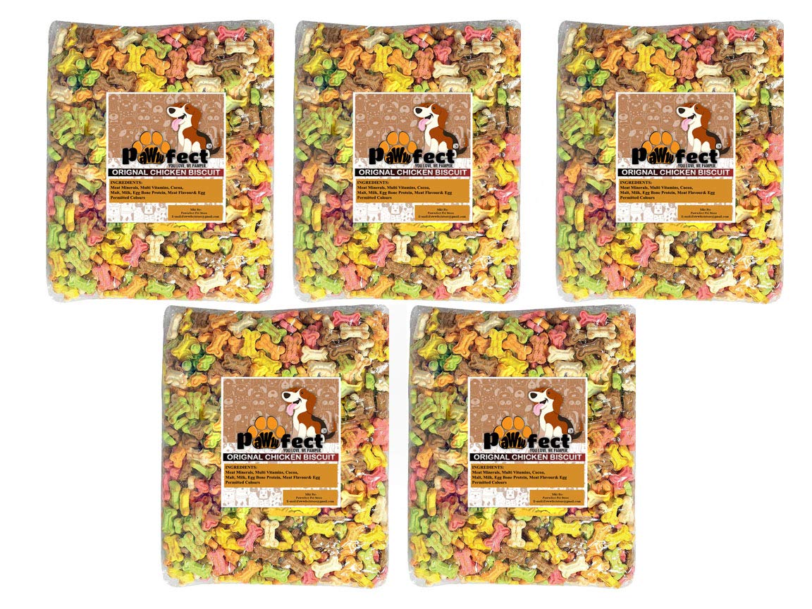 Pawwfect Freshly Baked Assorted Flavor Puppy Bone Treat Biscuits for Puppies & Dogs (Assorted Mix, 5Kg) (B08B3W19MS) Amazon Price History, Amazon Price Tracker