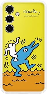 Galaxy Official Keith Haring Flipsuit Case for S24 FE, Yellow