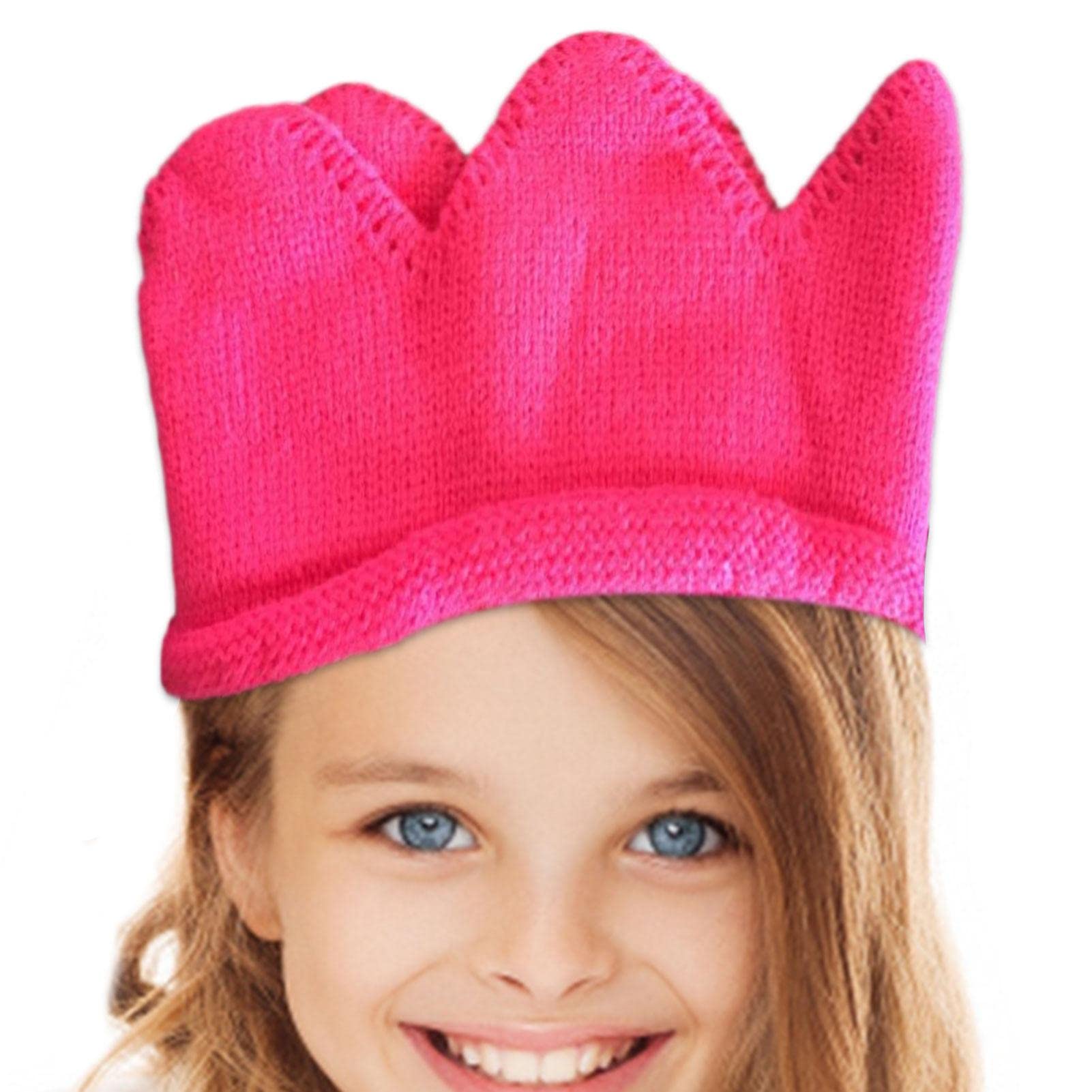 [UNCYZR] ニットクラウン幼児 - 写真撮影のための男の子の王冠 - 赤ちゃんの男の子と女の子の誕生日パーティー ニット クラウン ヘッドバンド ビーニー キャップ ハット、赤ちゃんの最初の誕生日パーティー ニット帽子