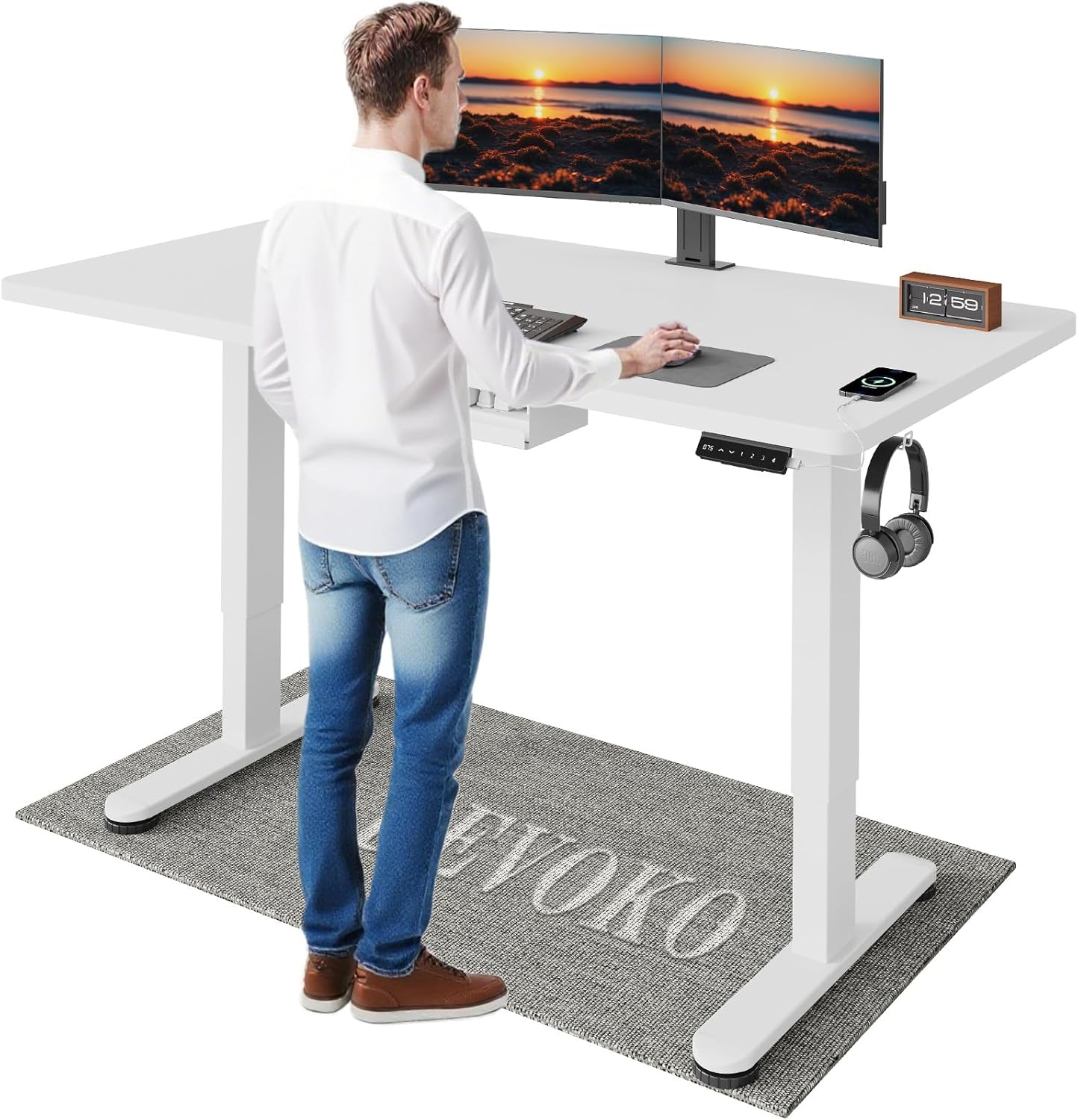 Elektrisch höhenverstellbarer Schreibtisch 140x70 Elektrisch höhenverstellbarer Schreibtisch 140x70