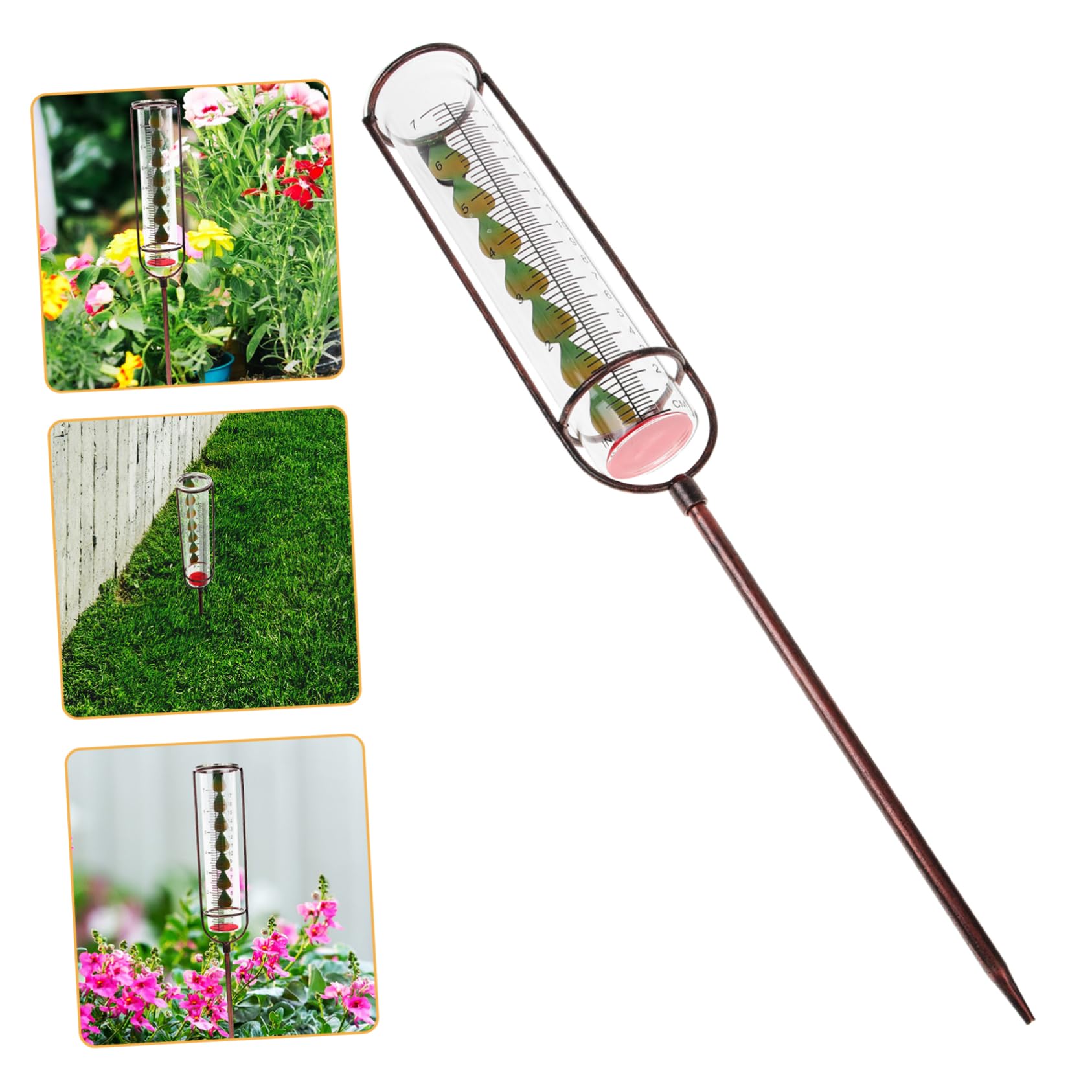 SOLUSTRE Outdoor Yard Rain Gauge Test Tube Replacement Tube for Rain Gauge Garden Rain Measuring Tool