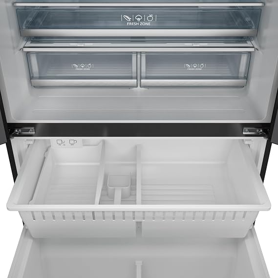 Thor Kitchen Gordon Ramsay 36 Inch 20.3 cu ft French Door Counter Depth Refrigerator with Ice Maker in Black/Rose Gold