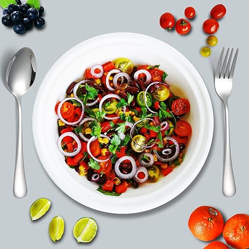 Miniatura 6 de Juego de cubiertos de 36 piezas de cubiertos de acero inoxidable para cocina, hogar, restaurante, tenedor resistente de 7.2 pulgadas y cucharada de