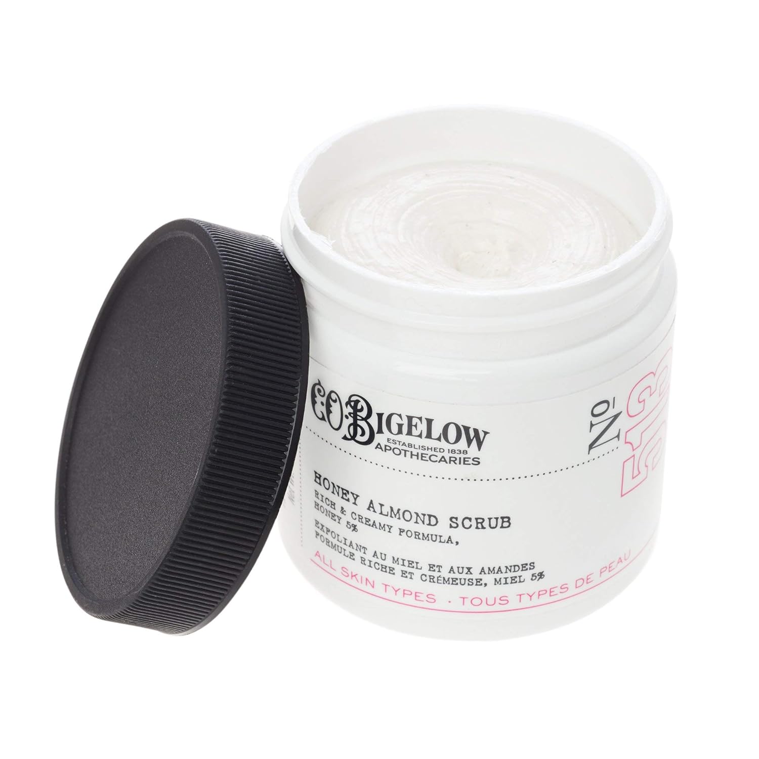 C.O. Bigelow Face Care Collection, Honey Almond Scrub, Facial Scrub with Almond Oil, Honey, Exfoliating Face Scrub, Exfoliator for Skin, Made in the USA, 4 oz