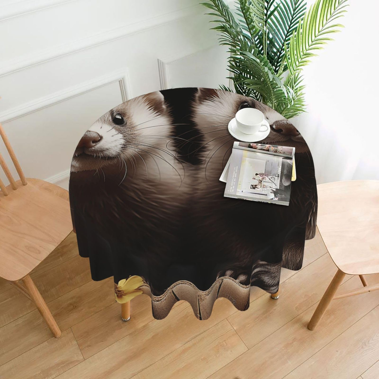 Nappe ronde 152,4 cm infroissable et imperméable pour simplifier vos repas de fête