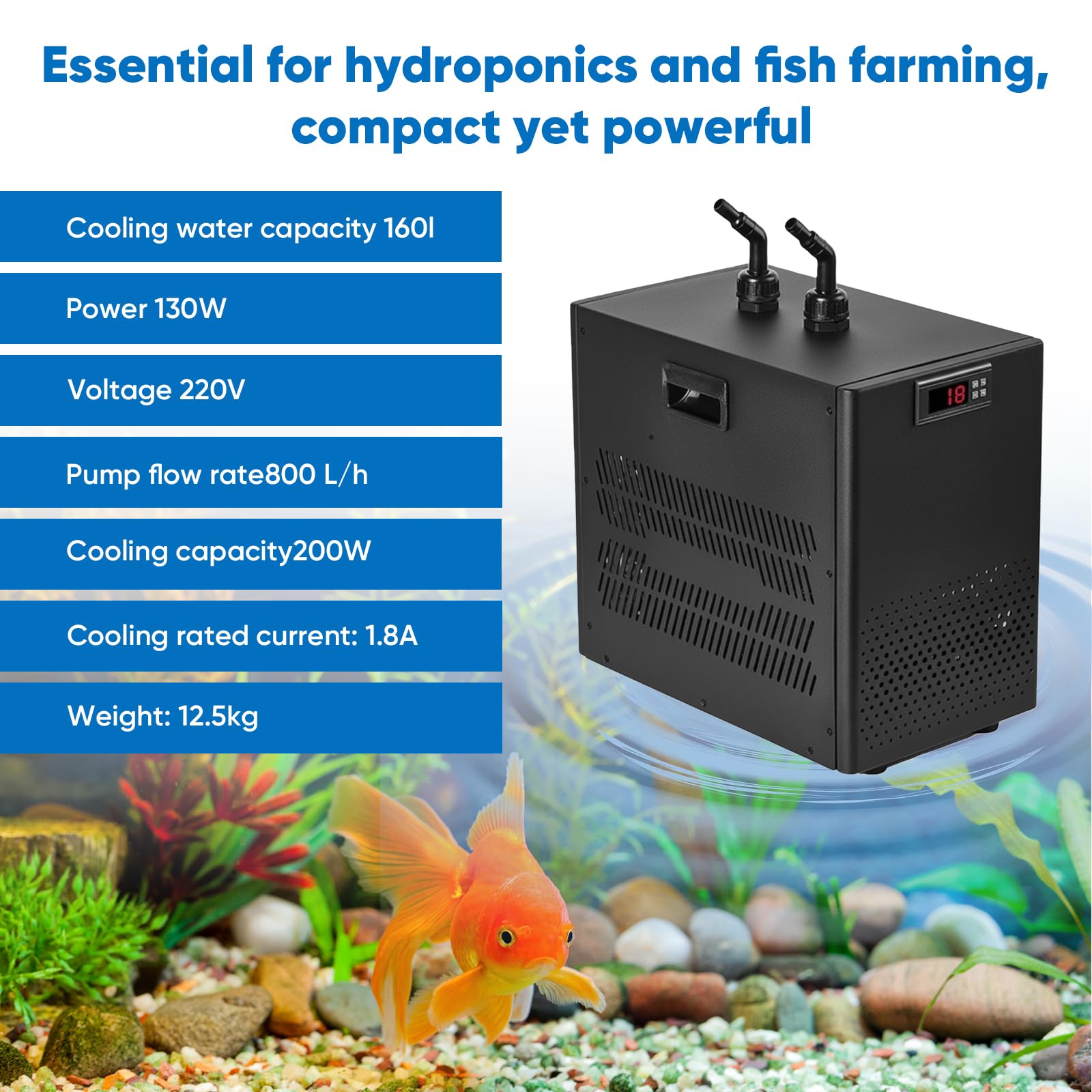 Acquario Refrigeratore refrigeratore acquario,aquarium cooler,160L Wasserkühler Aquarium, Ad Acqua Adatto Acquario Piante Acquatiche