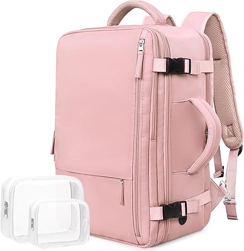 Mochila de viaje para laptop, mochila de cabina para hombres y mujeres, aprobada para vuelos, mochila para universidad y escuela, bolsa para