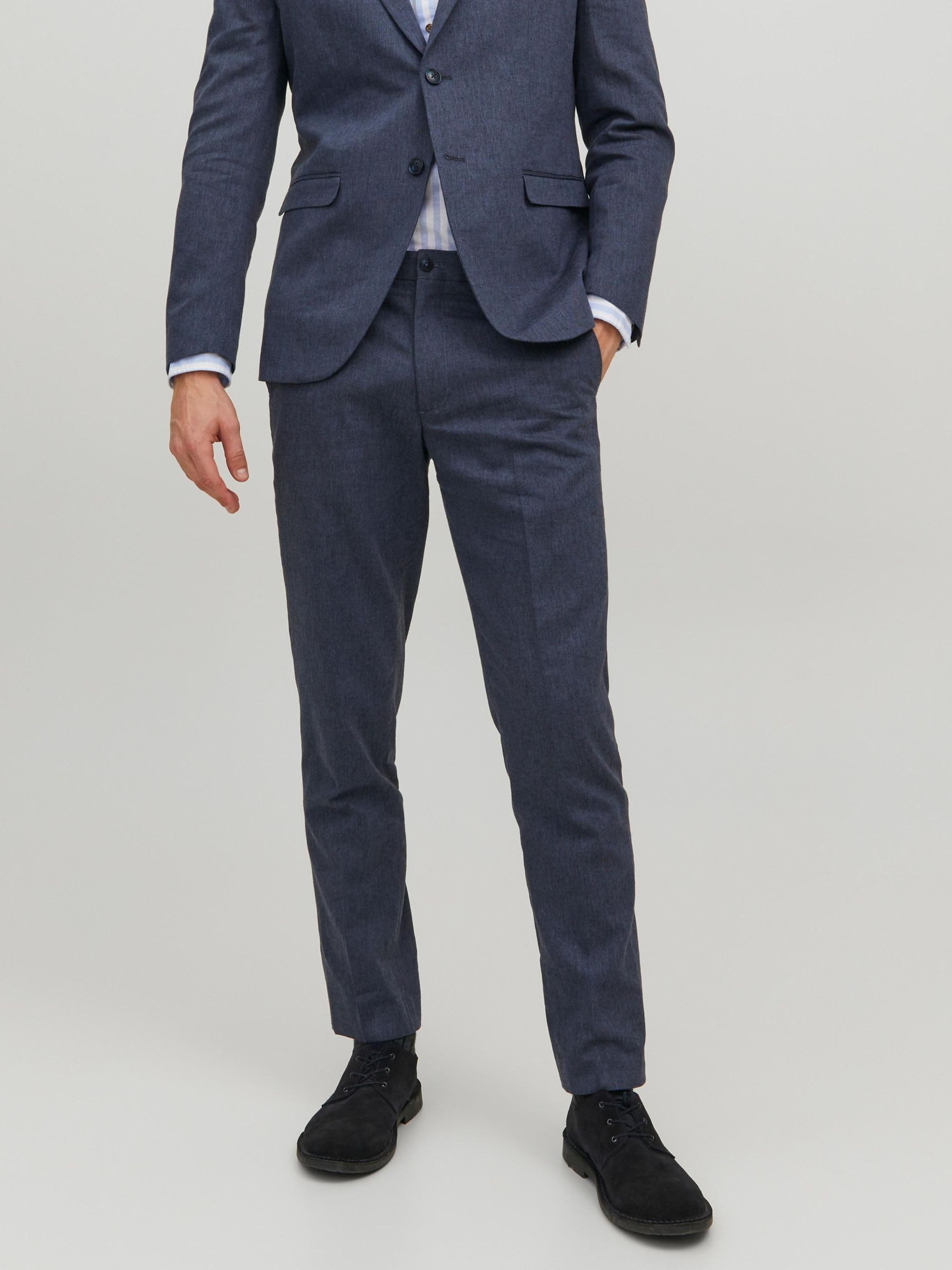 JACK & JONES Jprriviera Linen Trouser Slim Fit Sn - Garnitur — spodnie Mężczyźni