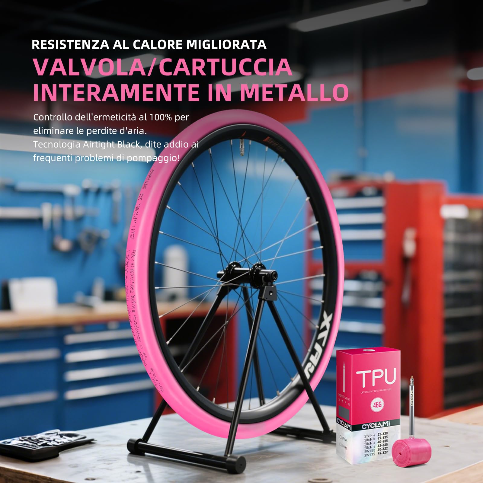 Lot de 2 chambres à air en TPU ultra léger 700 x 32–47C pour vélo de 28" avec valve Presta en métal 45 mm I VTT 29" I TPU vélo de route 28" (avec levier de pneu multifonction)