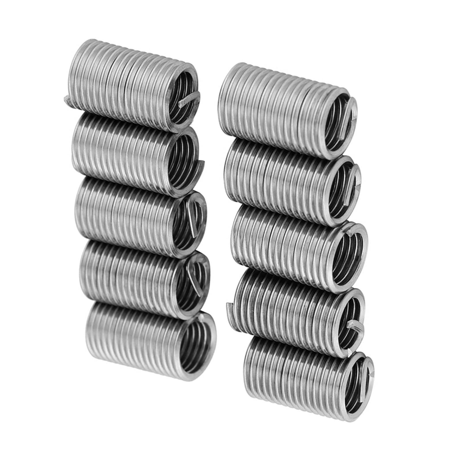 Helicoil M10X1.25X3D M8 X 1.25 Helicoil Acciaio Inossidabile 10 Pezzi 304 Acciaio Inossidabile Filo Manicotto Vite Inserti Filettatura Kit Riparazione M8X1.25X3D