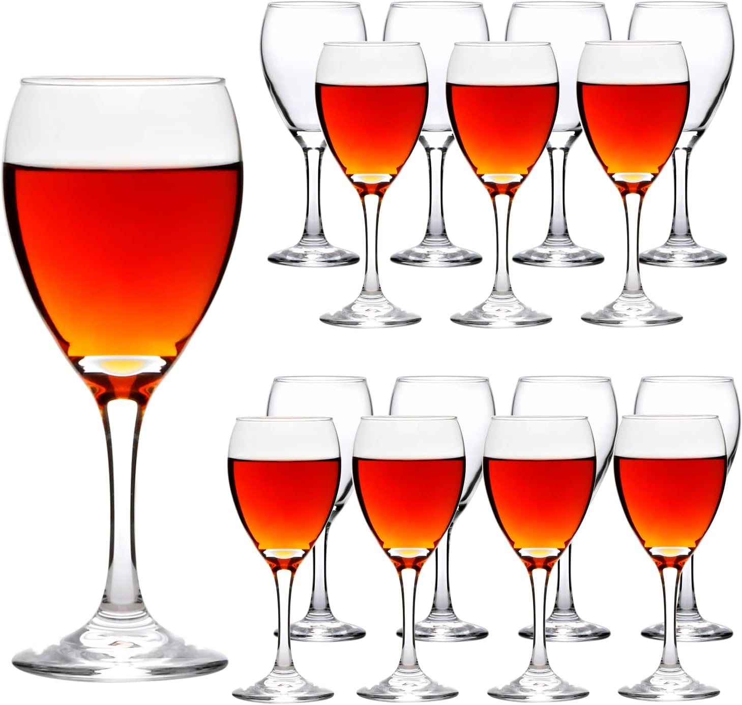 Ufrount 8 OZ White Wine Glasses,Small Red Wine Glass Set