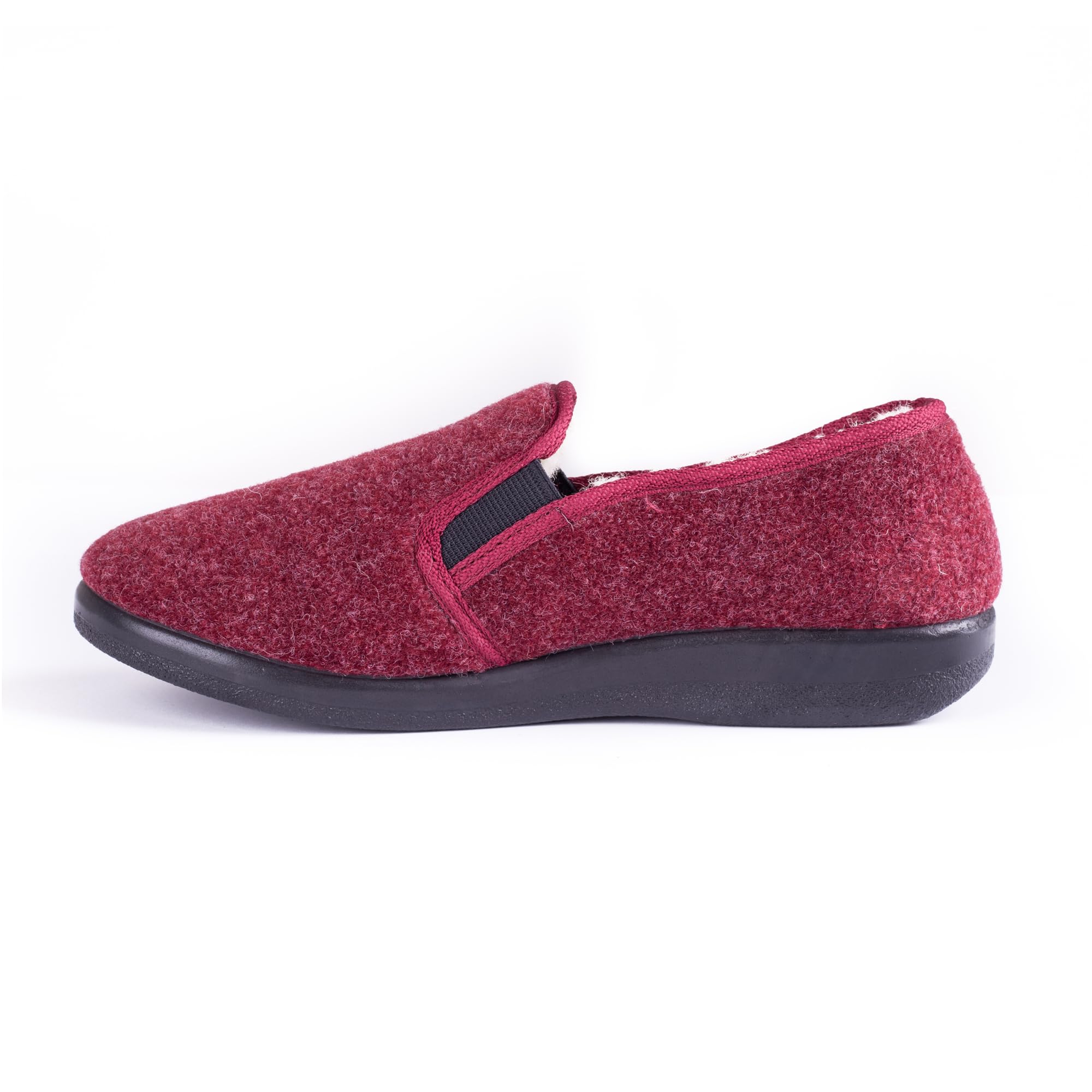 Woolee Hausschuhe Damen aus Merinowolle – Warme Rutschfeste Hüttenschuhe mit Geschlossener Ferse & Fester Sohle, Extra Bequem für Breite Füße & Hohen Rist