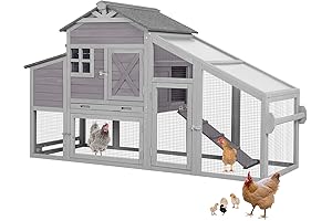 Chicken Coop Mobile Hen House: Durable Outdoor Haven with Nesting Box