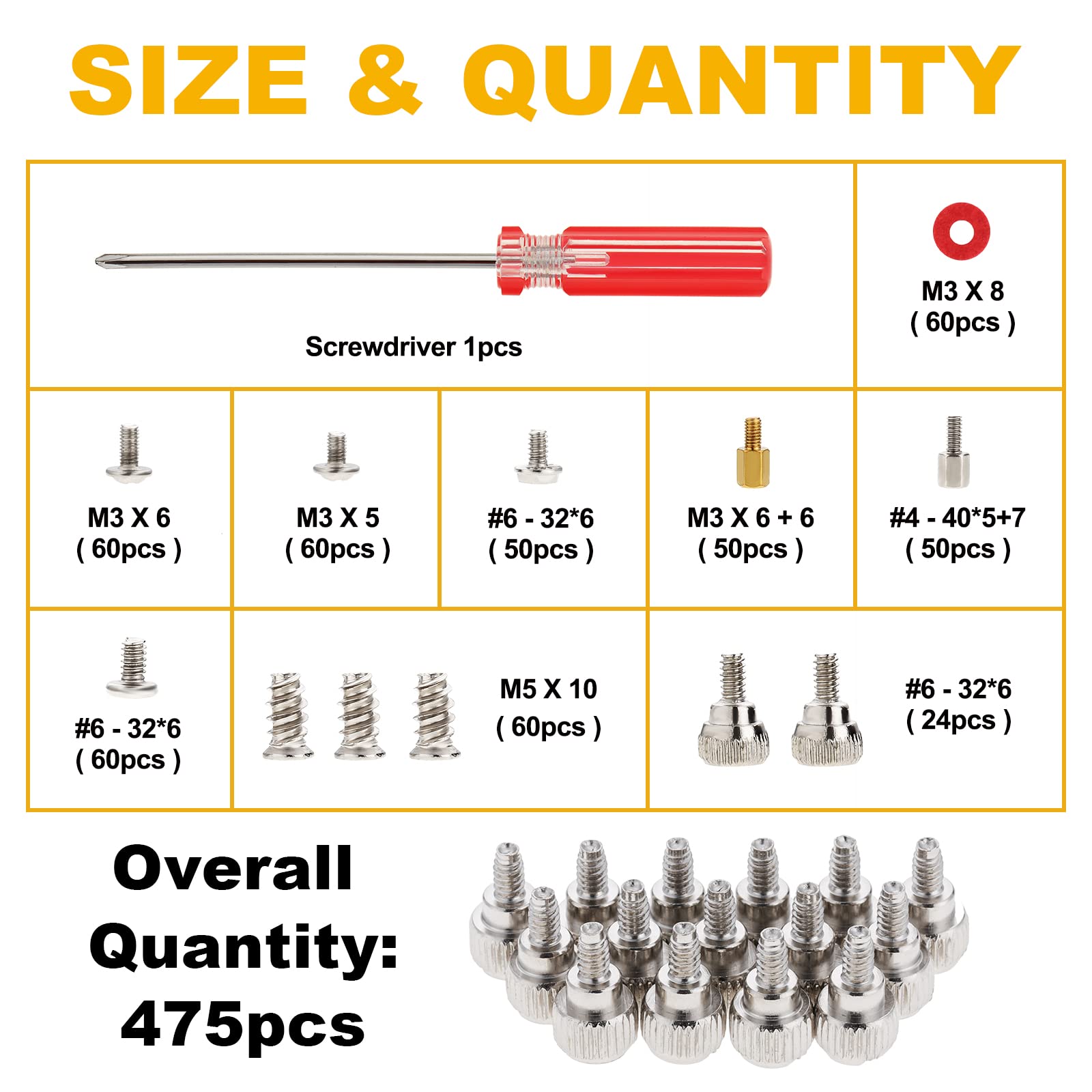 M2.5 à Tête Machine Vis, Ordinateur Portable Tête De Vis, Dia. 5 Mm