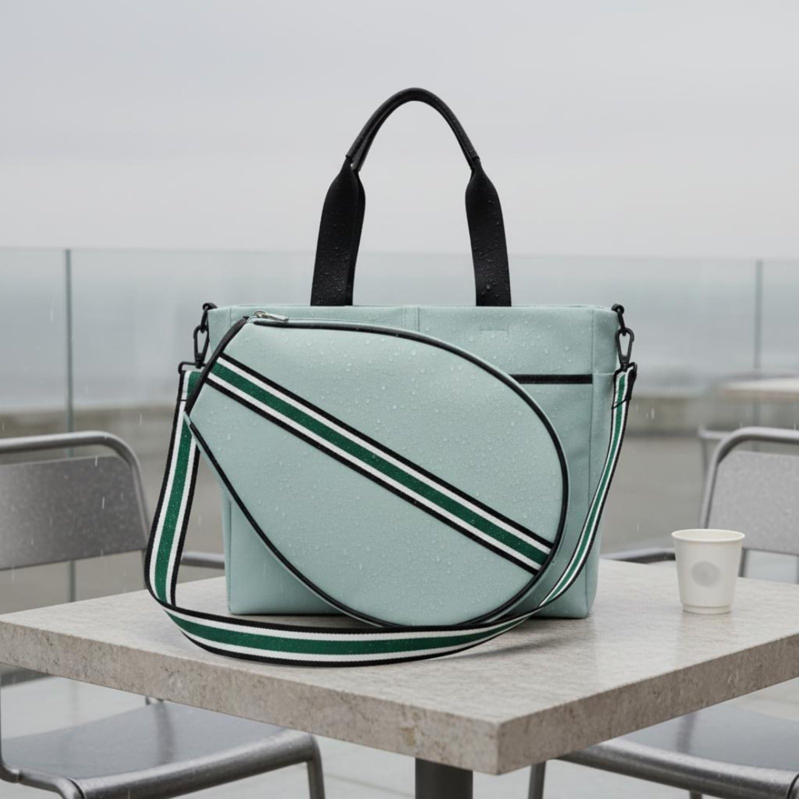 Funda para Raquetas Deportivas Bolsa Estuche Protector Maletín con Compartimento Principal Amplio y Manga de Raqueta Separable Peso Aproximado 800 G