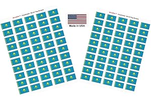 100 Country Flag Self Adhesive World Flag Scrapbook Stickers