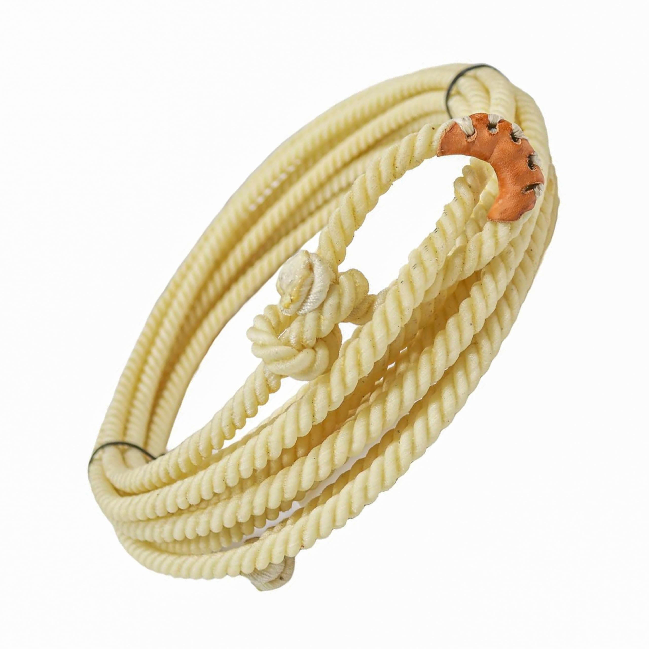 30 FT. Western Adult Rodeo Lariat Rope with Burner Rodeo Cowboy USA Made Medium Lay Roping Lasso