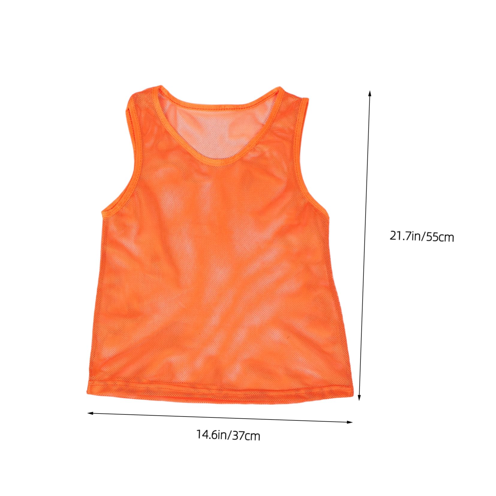 Sosoport Soccer Basketball Team Training Vests 12pcs Kids Durable Pinnies Comfortable Polyester Bright Washable for Youth Sports Activities