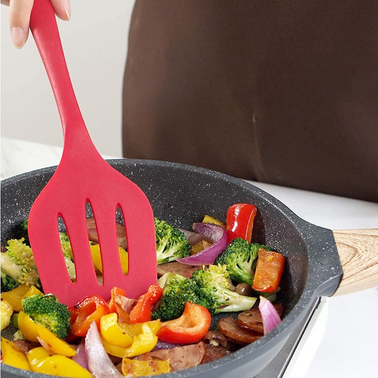 Langlebiges Küchenutensilien-Set - Kochutensilien-Set - Silikon-Küchenutensilien - Antihaft-Kochgeschirr mit Spachtel-Set - Küchenhelfer Kitchen GAD