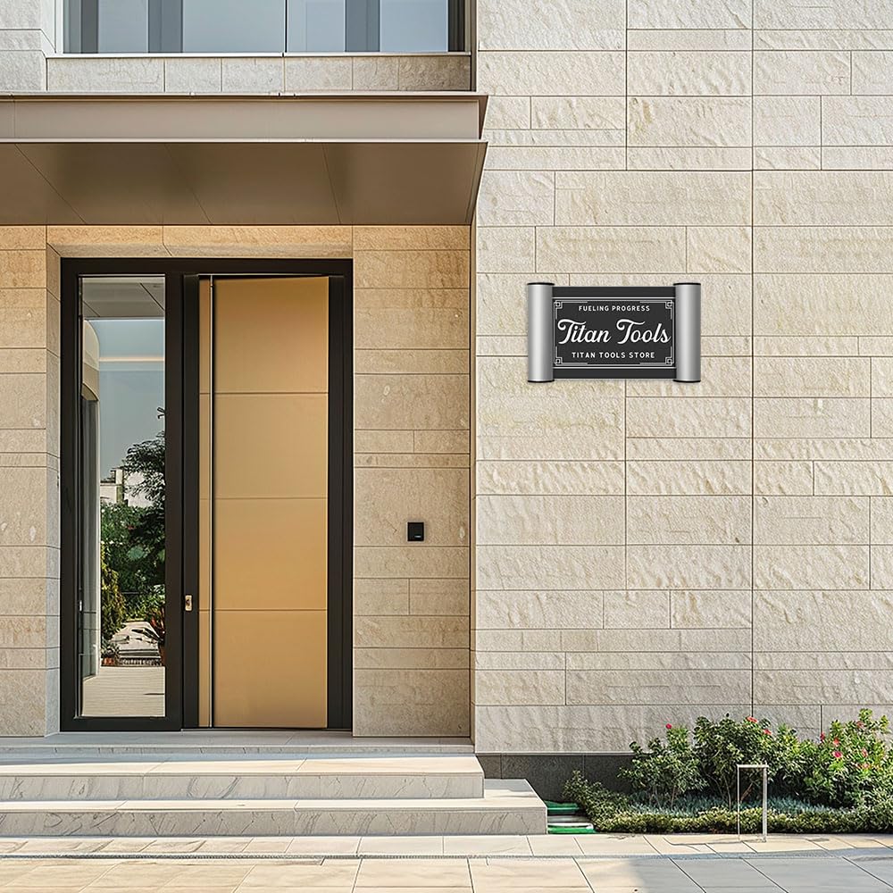 6 Piezas A6 Placa Puerta Oficinas, Autoadhesivas Identificativas de Aluminio(148x105 mm) para un Fácil en la Pared Señalización Profesional para Espacios de Trabajo, Consultas, Exposiciones